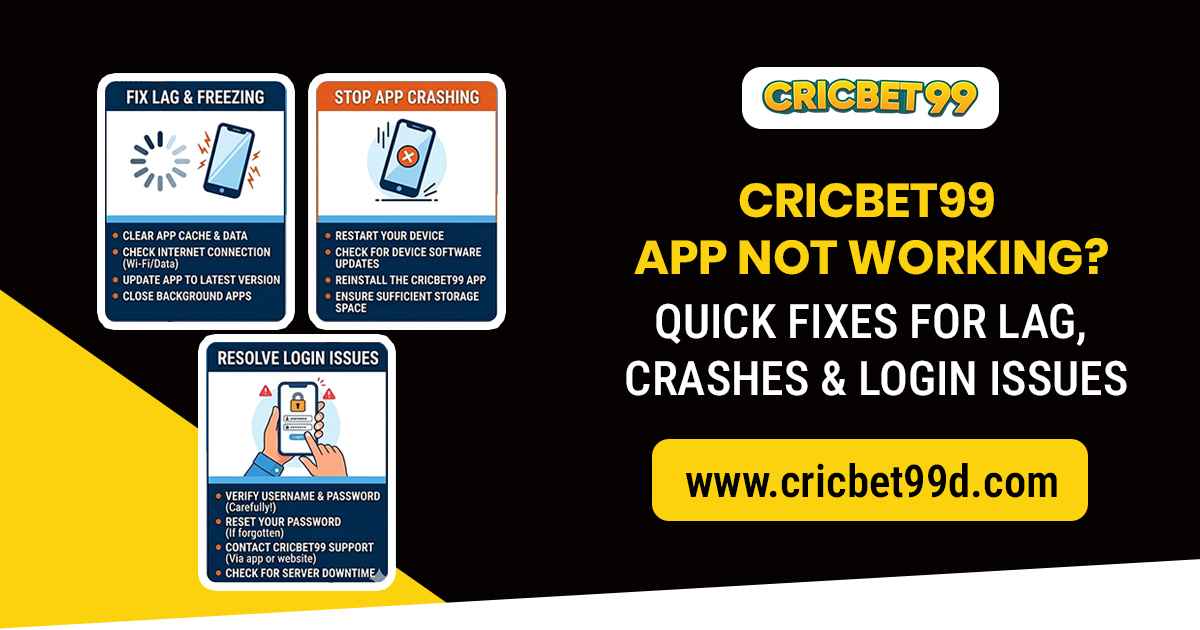 You are currently viewing Cricbet99 App Not Working? Quick Fixes for Lag, Crashes & Login Issues