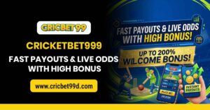 Read more about the article Cricketbet999 – Fast Payouts & Live Odds with High Bonus