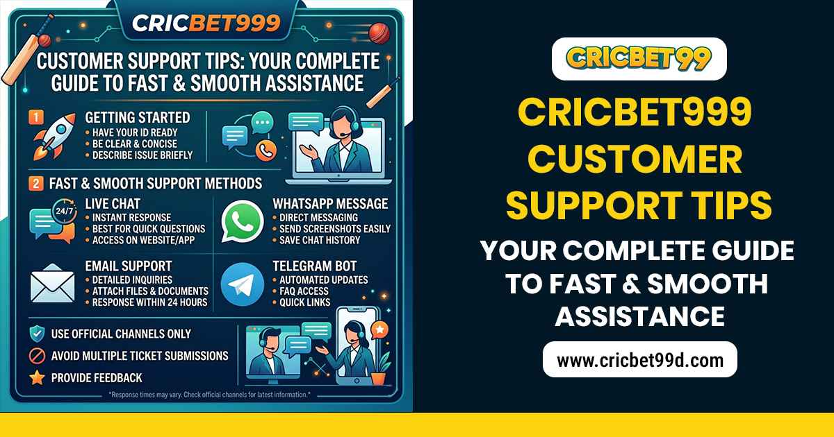 You are currently viewing Cricbet99 club Customer Support Tips: Your Complete Guide to Fast